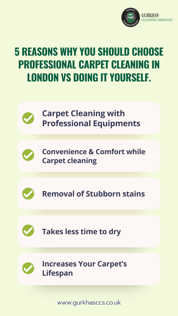 choose professional carpet cleaning in london